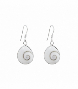 Boucles d'oreilles Argent Oeil de Shiva 18x13mm Prix Paire