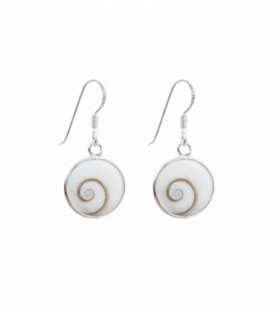 Boucles d'oreilles Argent Oeil Shiva 12mm