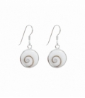 Boucles d'oreilles Argent Oeil Shiva 12mm. Prix Paire