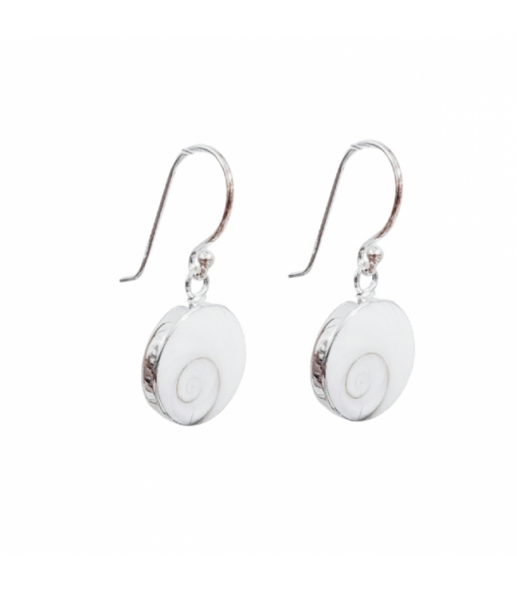 Boucles d'oreilles Argent Oeil de Shiva 12mm