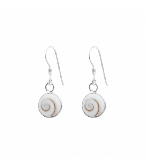 Boucles d'oreilles Argent Oeil Shiva 8mm Prix Paire