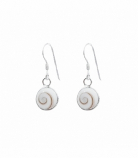 Boucles d'oreilles Argent Oeil Shiva 8mm Prix Paire