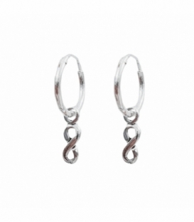 Creoles Argent 12mm Infini 12mm Prix paire