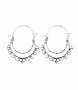 Boucles d'oreilles Argent Filigranes. Prix Paire