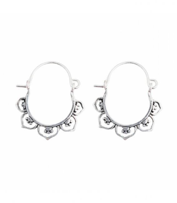 Boucles d'oreilles Argent Filigranes 21mm. Prix Paire