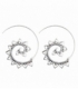 Boucles d'oreilles Argent Spirale 21mm. Prix Paire