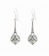 Boucles d'oreilles Argent Vieilli. Prix Paire