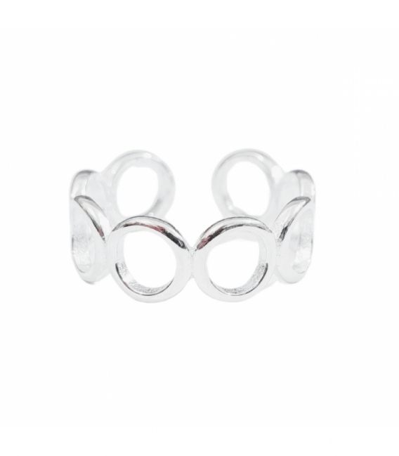 Anillo Plata Circulos 6.6mm