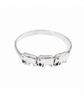 Anillo Plata Tres Elefante