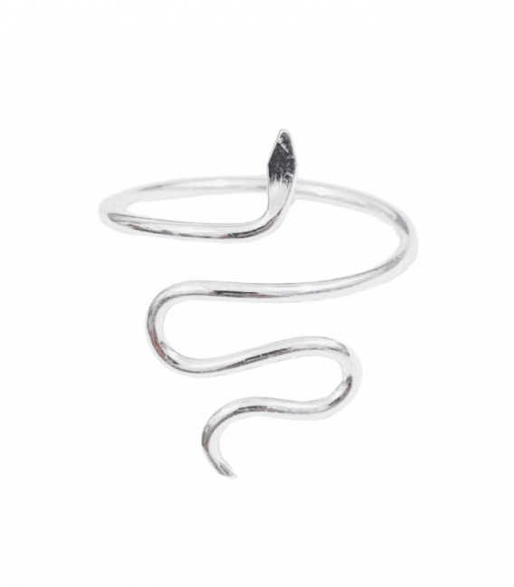 Anillo Plata Serpiente 41