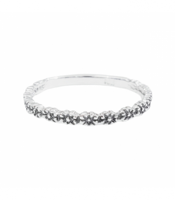 Anillo Plata Flores 127