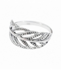 Anillo Plata Pluma 46