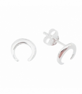 Boucles d'oreilles Argent Lune Inversée Prix Paire