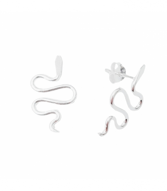 Boucles d'oreilles Argent Serpent Prix Paire