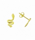 Boucles d'oreilles Serpent Recouvertée