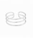 Bague Argent Pied Midi Trois Lignes