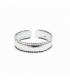 Anillo Plata Pie Midi Labrado Liso