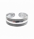 Bague Argent Pied Midi Bali