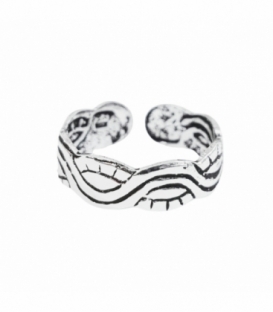 Bague Argent Pied Midi Bali