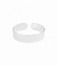 Bague Argent Pied Midi Lisse