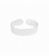 Bague Argent Pied Midi Lisse