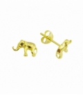 Boucles d'oreilles Argent Éléphant Recouverte Prix Paire