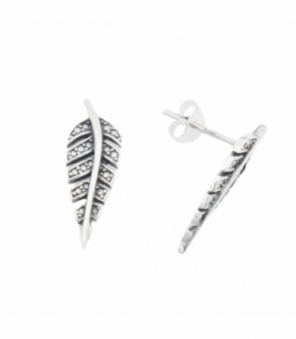 Boucles d'oreilles Argent Plume Prix Paire