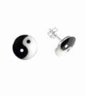 Boucles d'oreilles Yin Yang 12mm