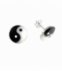 Pendiente Plata Yin Yang 12mm