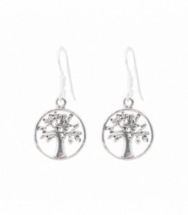 Boucles d'oreilles Argent Arbre de Vie. Prix Paire