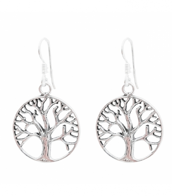 Pendiente Plata Arbol Vida. Precio Par