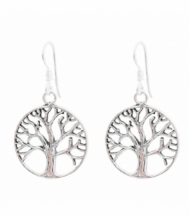 Pendiente Plata Arbol Vida. Precio Par