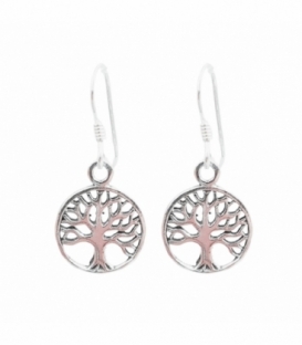 Boucles d'oreilles Argent Arbre de Vie. Prix Paire