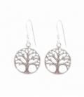 Boucles d'oreilles Argent Arbre de Vie. Prix Paire