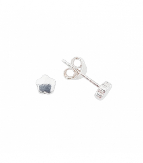 Boucles d'oreilles Argent Fleur 4mm Prix Paire