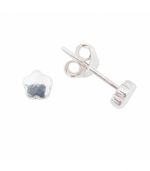 Boucles d'oreilles Argent Fleur 6mm Prix Paire