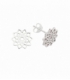 Boucles d'oreilles Argent Fleur Mandala Prix Paire