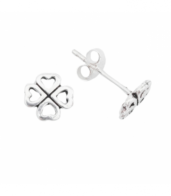 Pendiente Plata Trebol Precio Par