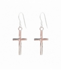 Boucles d’oreilles Argent Croix. Prix Paire