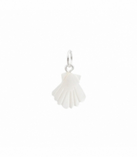 Pendentif Argent Coquille Nacre 13mm