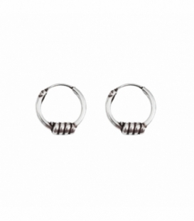 Créoles Argent Bali 10 X 1.2mm Prix Paire