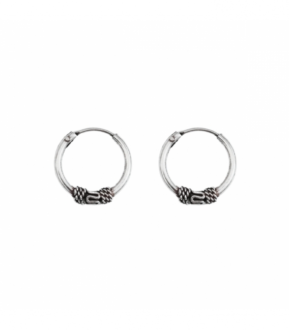 Créoles Argent Bali 12 X 1.2mm Prix Paire