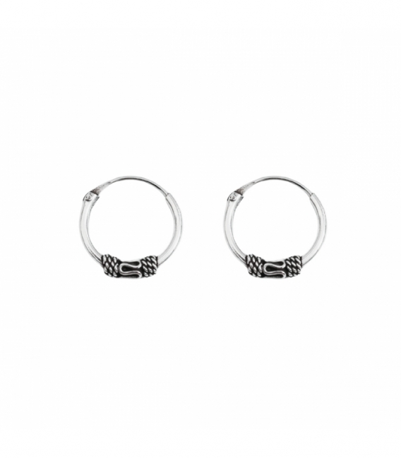 Créoles Argent Bali 12 X 1.2mm Prix Paire