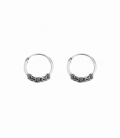 Créoles Argent Bali 12 X 1.2mm Prix Paire