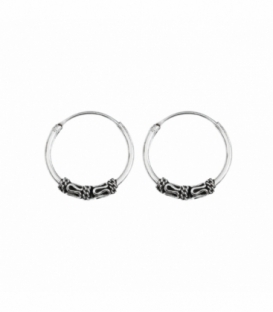 Créoles Argent Bali 14 X 1.2mm Prix Paire