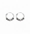 Créoles Argent Bali 12 X 1.5mm Prix Paire