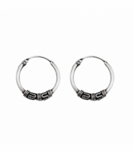 Créoles Argent Bali 14 X 1.2mm Prix Paire