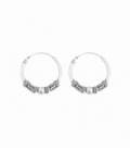 Créoles Argent Bali 14 X 1.2mm Prix Paire