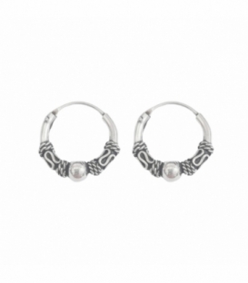 Créoles Argent Bali 12 X 1.5mm Prix Paire