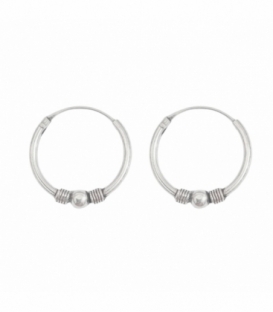 Créoles Argent Bali 16 X 1.2mm Prix Paire